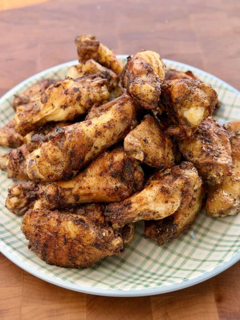 Grilled Chicken Wings on a plate.