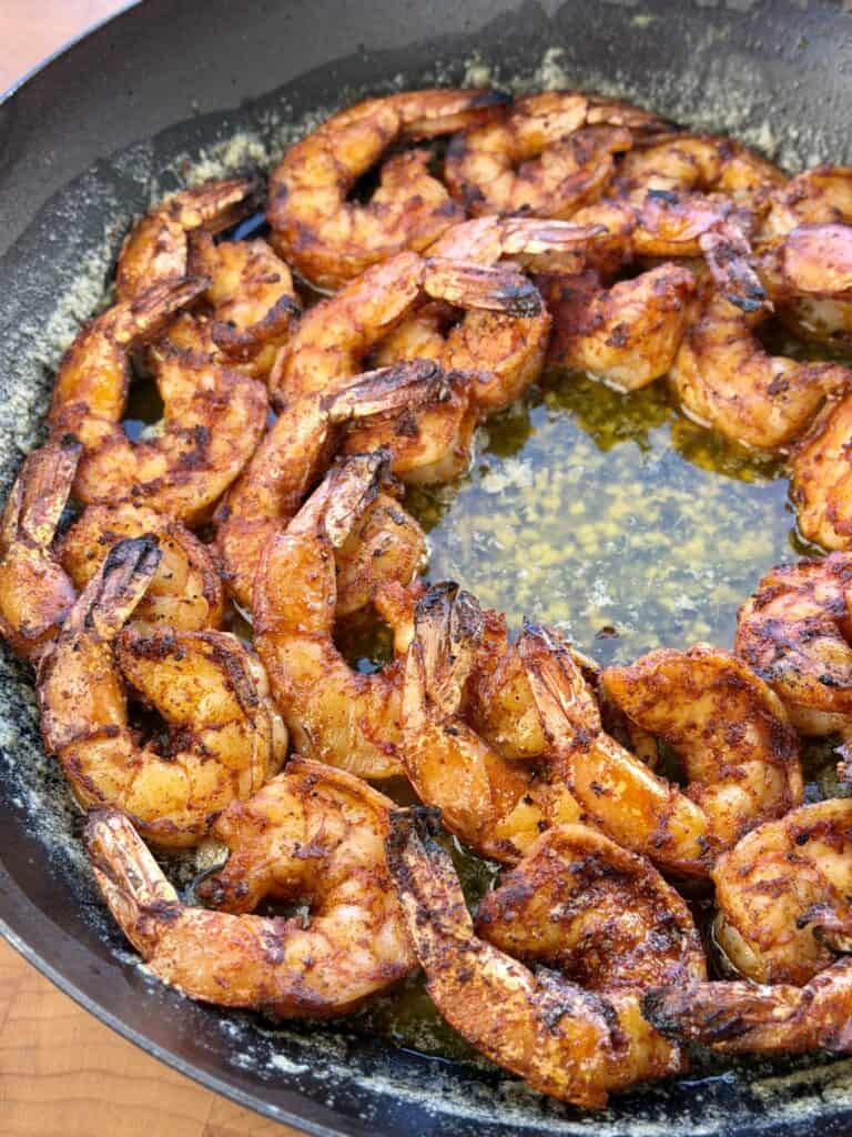 Shrimp in Pan.