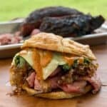 Steak Croissant Sandwich.
