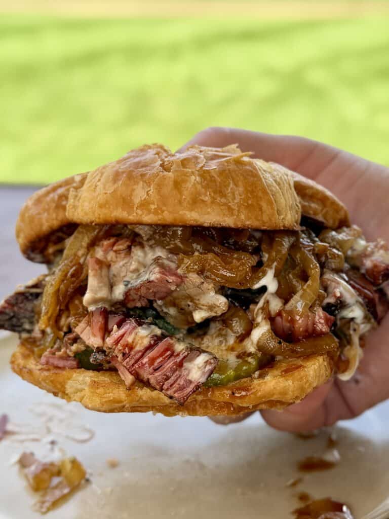 Brisket Croissant Sandwich.