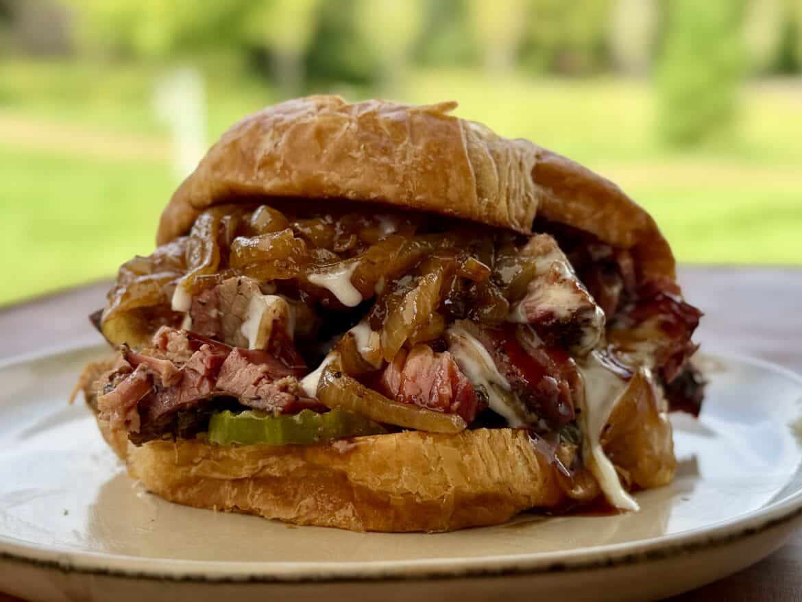 Brisket Croissant Sandwich Brisket Croissant Sandwich.
