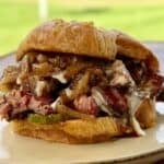 Brisket Croissant Sandwich.