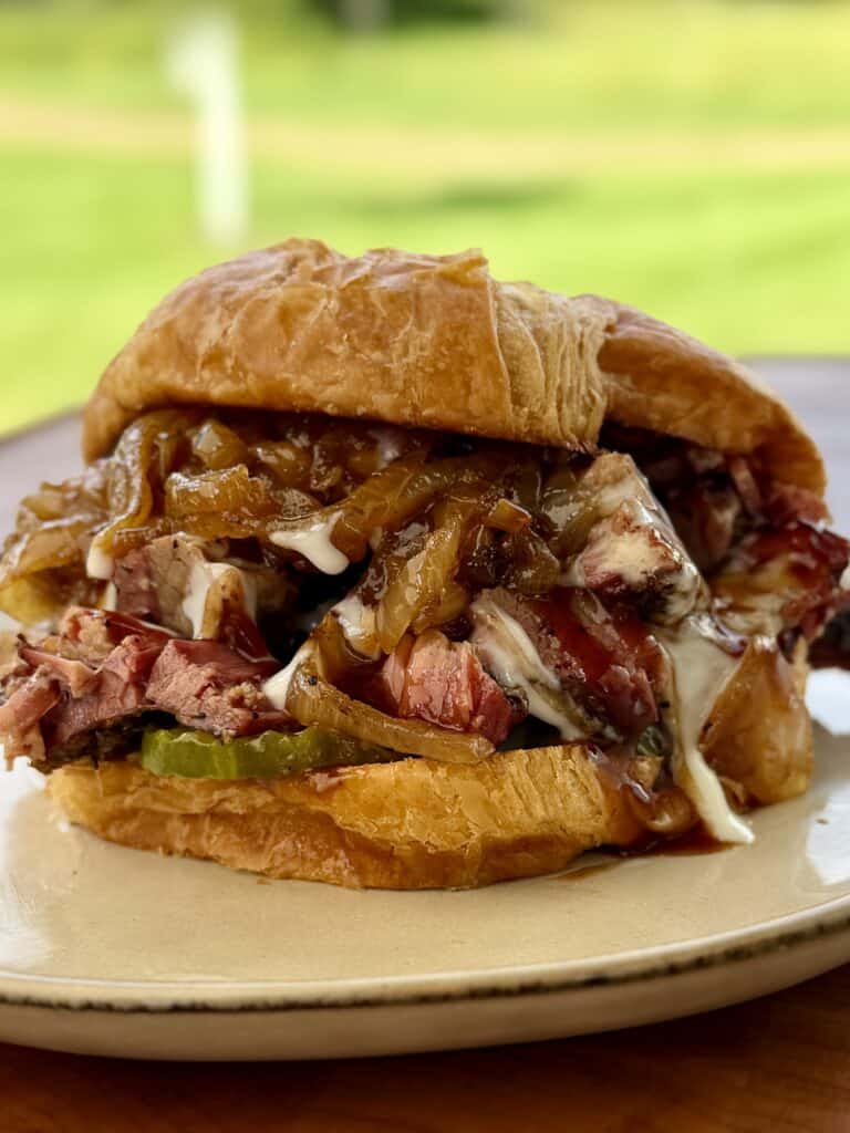 Brisket Croissant Sandwich.