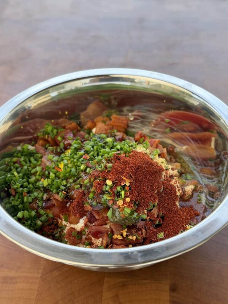 Ingredients in bowl.