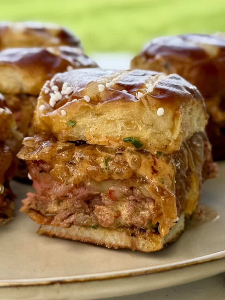Smoked Cheeseburger Sliders.