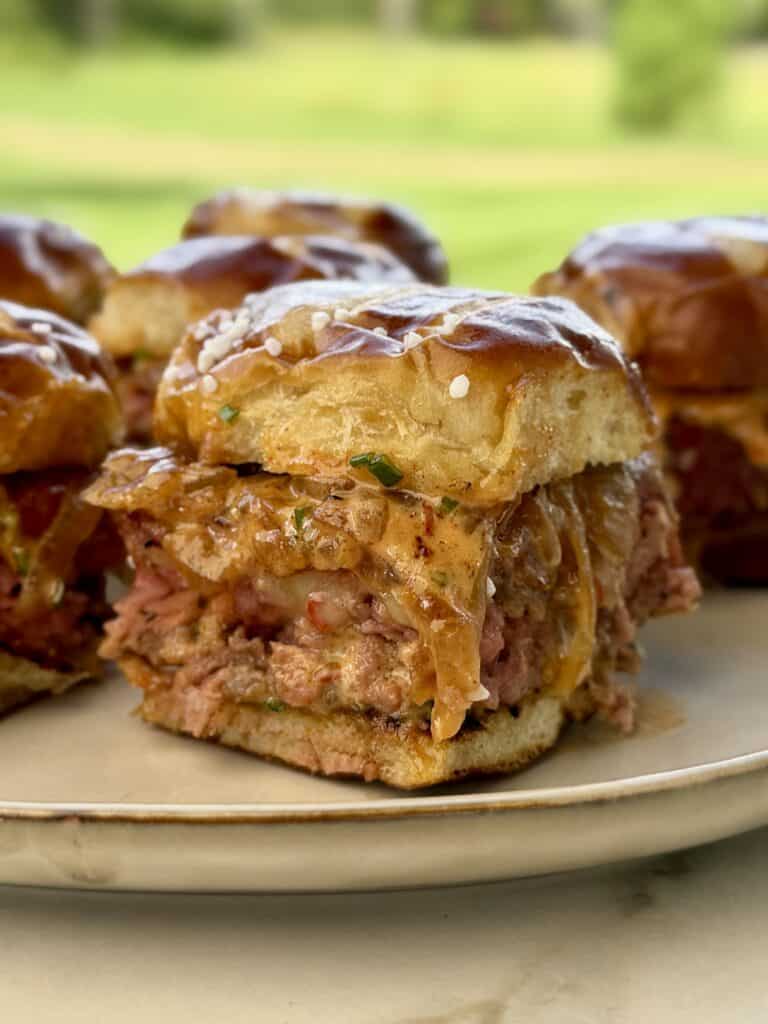 Smoked Cheeseburger Sliders.