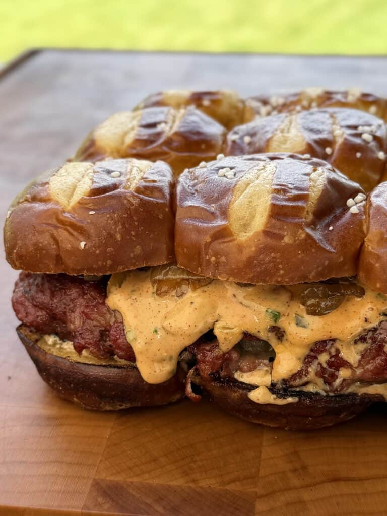 Smoked Cheeseburger Sliders.