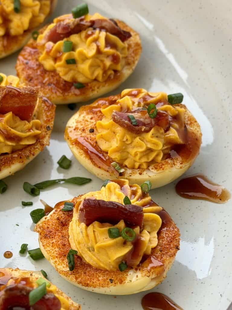 BBQ Deviled Eggs.