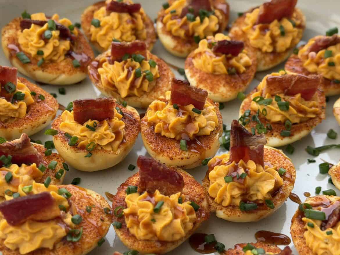 BBQ Deviled Eggs BBQ Deviled Eggs.