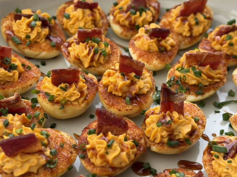 BBQ Deviled Eggs.