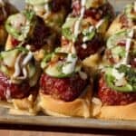 BBQ Meatball Sliders.