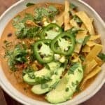 Grilled Chicken Enchilada Soup.