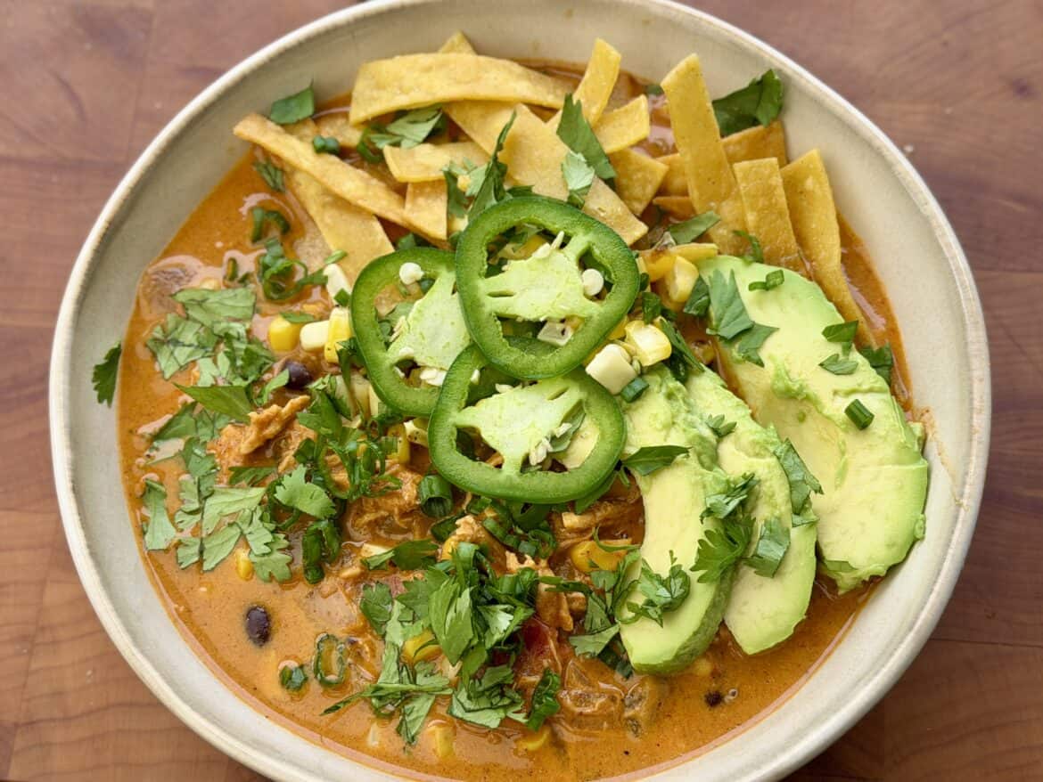 Grilled Chicken Enchilada Soup Grilled Chicken Enchilada Soup.