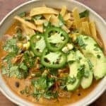 Grilled Chicken Enchilada Soup.