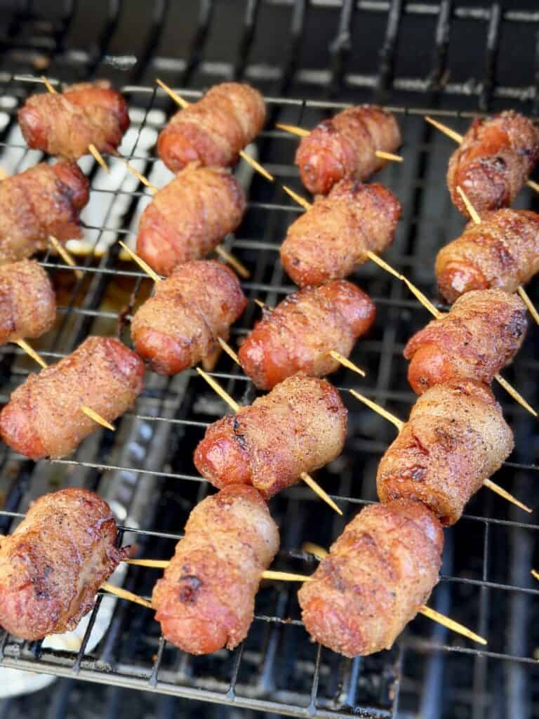 Hot Honey Bacon Little Smokies.